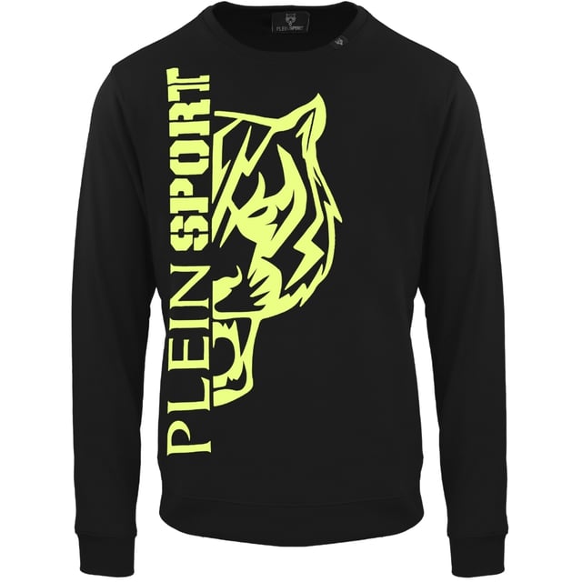Håll dig varm med stil med Plein Sports Logo Black Jumper i en elegant svart färg. Den här tröjan är perfekt för både fritid och träning och kommer att lyfta din garderob med sin djärva design och högkvalitativa hantverk. Nöj dig inte med vilken jumper som helst, utan välj Plein Sport för ultimat komfort och mode! 52% bomull, 48% polyester, Sportkläder Stort Plein-märke på framsidan, stor logotyp Slim Fit Style Code: FIPSG1304 99