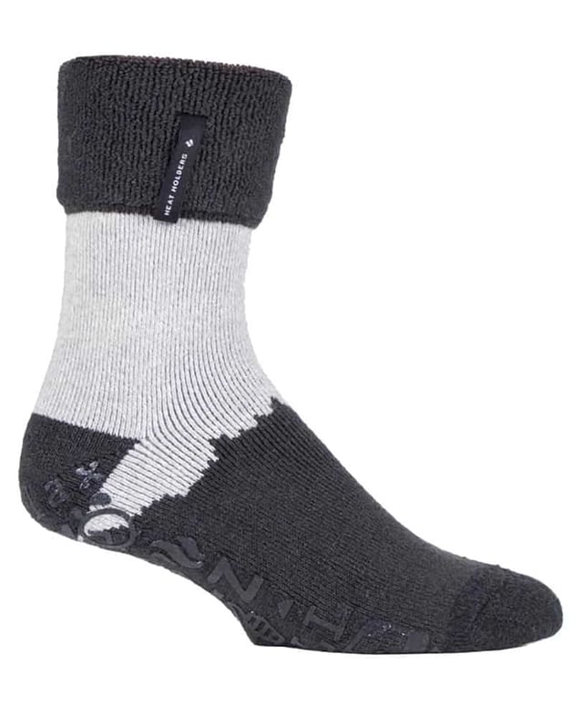 Mens socks with shop grips on bottom