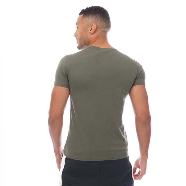 Mens Emporio Armani Crewneck T- Shirt in green black.- Round collar.- Short sleeves.- Printed bold logo.- Regular fit.- 100% Cotton.- Ref: 21181847644884