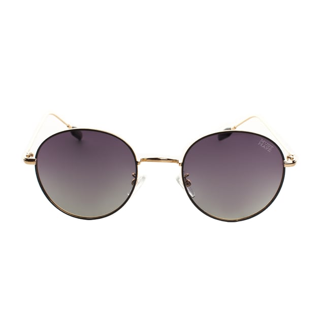 Must Have sunglasses with a round design and metal frame, ideal for a modern and timeless style.

 Equipped with polarized lenses with UV 400 protection, they block 100% of UVA and UVB rays, offering clear vision and reducing glare in bright environments.

 The unisex design and round shape add a vintage and sophisticated touch that adapts to different styles.

 They include the Must Have logo engraved on the temples and on one of the lenses, adding a distinctive detail. In addition

 They come with a soft cleaning cloth to keep your lenses spotless and a protective case to store them safely.

 Perfect for complementing any look, these glasses are ideal for those looking for protection and style in one piece.
 Measures: Lens height: 51 mm, Lens width: 54 mm, Bridge: 21 mm, Temples: 135 mm
 Composition: Metal
 Care:
- Wash only with water or, if necessary, a mild soap.
 - Dry with a soft cloth to avoid scratches.
 - Avoid contact with harsh surfaces or abrasive liquids.