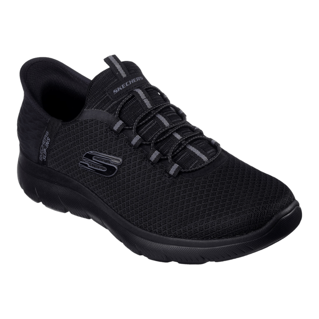 Go handsfree and step into easy-wearing comfort with Skechers Slip-ins: Summits. Featuring a mesh upper with a Skechers Slip-ins heel panel and a cushioned Skechers Air-Cooled Memory Foam insole.