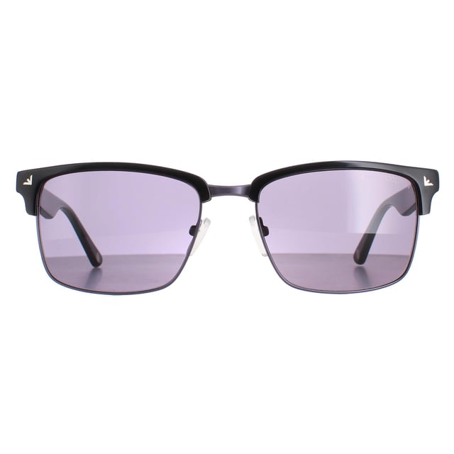 Die Duck and Cover DCS019 C1 Sonnenbrille in Schwarz und Grau hat ein elegantes, rahmenloses Design, das sich mühelos mit jedem Outfit kombinieren lässt. Das Gestell ist aus hochwertigem Metall gefertigt und garantiert Haltbarkeit und Langlebigkeit.