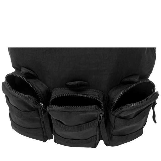 Our medium-sized backpack made in our Contore nylon fabric. This lightweight backpack has plenty of internal space as well as a unique triple-pocket design and internal laptop sleeve (fits 13 inch Macbook Pro). It's stylish design is discreet and adaptable enough to style with any outfit. The perfect bag for your every day commute or casual day-trip. Features: , Water Resistant Contore nylon fabric, 13 inch padded laptop sleeve, Zip top opening to main compartment, Triple front zip pocket with webbing loops, Internal zip pocket for smaller valuables, 2 Internal mobile phone slip pockets - Fits normal and plus size smart phones, 3 Internal pen slip pockets, ARTSAC seal of approval rubberised patch logo, Ergonomic contoured back panel, Adjustable padded backpack straps, Top grab handle, Medium model Style Ref: 52001 BLACK