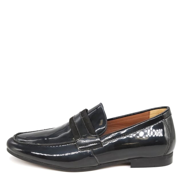 Perfect for pairing with your favourite tailoring, the Croydon Loafers are a formal slip on shoe in a statement patent leather, designed to add sophistication to every event.