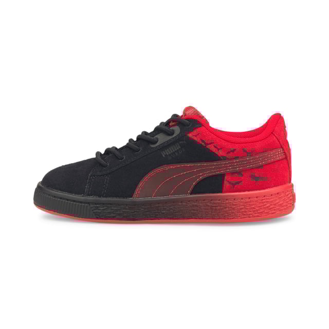 Ciudad de Gotham, vamos por ti. La colección Puma X Batman captura la esencia de la última película, The Batman, a través de sus colores malhumorados, elementos de diseño dramático y gráficos inspirados en el propio cruzado. Esta gamuza está presentando la señal de murciélago para todos los pequeños superhéroes. Está inspirado en el misterio de Batman, con murciélagos volando alrededor de cada talón.
DETALLES
Superior de gamuza
Sola de goma que no marcaba
Cierre de encaje
CO.
Impresión de BAT 3D de gradiente en el trimestre
Alternar en los ojales superiores
Puma FormStrip al lado
Patrón de lengua de contraste
Bate degrimado e impreso en el talón