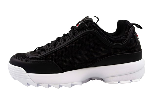 Black fila disruptor kids sale