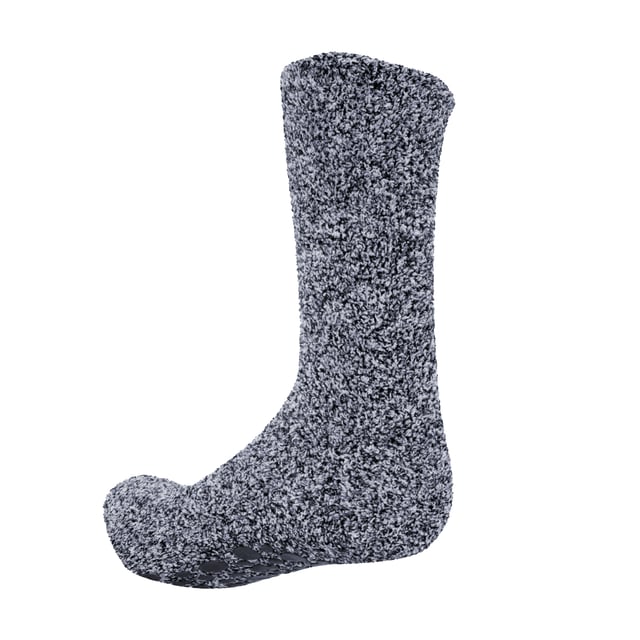 Premium quality extra warm slipper socks with non slip grip. Fibre: 67% Polyester, 31% Polyamide and 2% Elastane.  Perfect for indoor use, keeps you nice and warm. Machine washable.