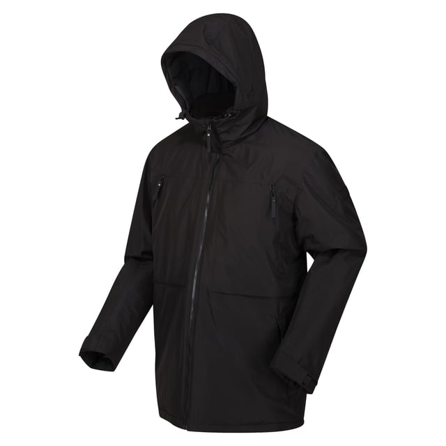 Material: 100% polyester. Foder: Taffeta. Design: Logotyp, ärmlappar. Tygteknik: Andningsbart, DWR Finish, Isolerande, Isotex 5000, Fukttransporterande, Quick Dry, Thermo-Guard, Vattentätt, Vindtätt. Halsringning: Huva. Manschett: Kardborreband med ögla. Ärmtyp: Långärmad. Tejpade sömmar. Funktioner på huva: Påväxt huva, justering med bygel. Fickor: 2 nedre fickor, 2 bröstfickor, säker ficka med dragkedja, invändig. Stängning: Hel dragkedja. 5000g/m¬?/24 timmar. Hållbarhet: Tillverkad av återvunnet material.