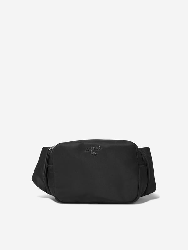 Cool and sleek, this boys black crossbody bag from Guess is a stylish solution for carrying around those little everyday essentials. silver hardware and swish design elements make this a great accessory for any out and about look.‚ Clasp Fastening‚ Adjustable Strap‚ Zipped Compartment