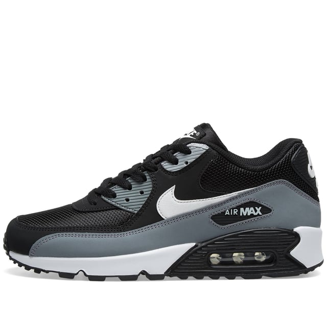Nike Air Max 90 Essential Trainers Black Grey