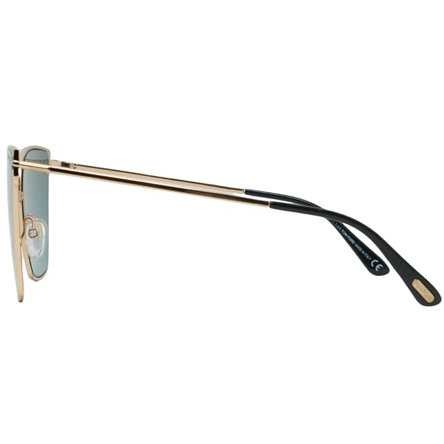 Tom Ford Helena FT0653 28V Gold Sunglasses. A touch of fun for your summer days, but nothing too out of the ordinary for a Tom Ford collectible. Tom Ford Gold Sunglass perfect for the summer.. Made In Italy, Tom Ford Gold Sunglass, Lens Width = 59mm, Nose Bridge Width = 15mm, Arm Length = 140mm. Branded Sunglasses Case and Cleaning Cloth Included. 100% Protection Against UVA &amp; UVB Sunlight and Conform to British Standard EN 1836:2005, Sunglasses, Sunglasses Case, Cleaning Cloth and Care Instructions all Included. Tom Ford FT0653/S 28V Helena Sunglasses