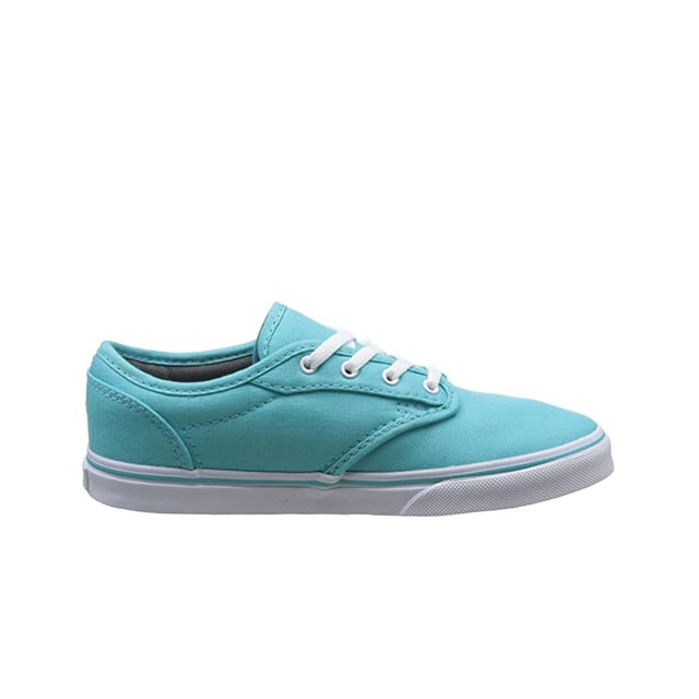Vans Atwood Low-up Blue Canvas Kids Plimsolls SEGF8N Vans Atwood Low-up Blue Canvas Kids Plimsolls SEGF8N
