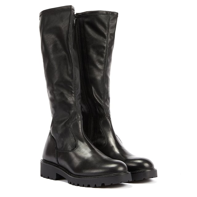 Kenova black leather boots hot sale