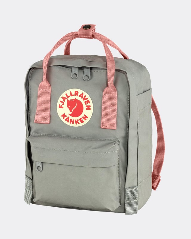 Fjallraven Kanken Mini Unisex Backpack Unisex Kånken Mini
Kånken was created in 1978 to help prevent back problems among Swedish school children and, since then, has become one of Fjällräven's most appreciated products. The Mini-version is suitable for small children as well as for full grown adults who are looking for a small backpack. It is perfect for carrying a change of clothes for preschool or food on an outing, and as a smart everyday bag for books, water bottles, fruit and more. The shoulder straps are long and adjustable and fit both small and big backs. They can be fastened with a clasp so that they are not in the way when at their tightest. The material is hard-wearing, lightweight Vinylon F fabric that is able to withstand dirt and wetness. The main compartment has a large zipped opening, which makes it easy to pack and unpack. Two flat side pockets and a zipped pocket on the front. The included PE foam seat cushion is stored in the interior back pocket and also prevents the contents in the main compartment from poking against your back. Handles at the top and slender, adjustable shoulder straps. The logo on the front is reflective. It also has an address label inside the main compartment.
Popular backpack in hardwearing Vinylon F fabric.
Carried as a backpack or a bag via convertible straps.
Removable seat pad, reflective logo.
Name and address label on inside of pack.
Vinylon F: 100% vinylal
Produced without PFCs
Inside compartment, Open outside pocket(s), Zippered outside pocket(s)
Water resistant, Quick-drying, Durable
Clean with soft brush and lukewarm water
F23561