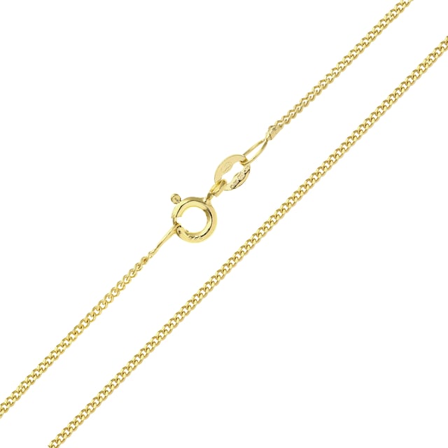9K (375) geel goud: 1,6 gram; # Afmeting: 41 cm x 0,11 cm
