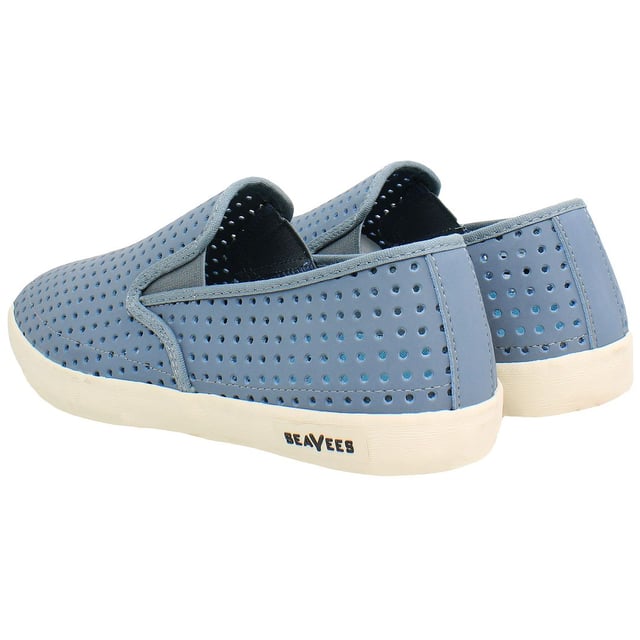 Seavees Baja Portal Slip-On Blue Nubuck Leather Mens Shoes BAJA_PORTAL_AM_BLUE