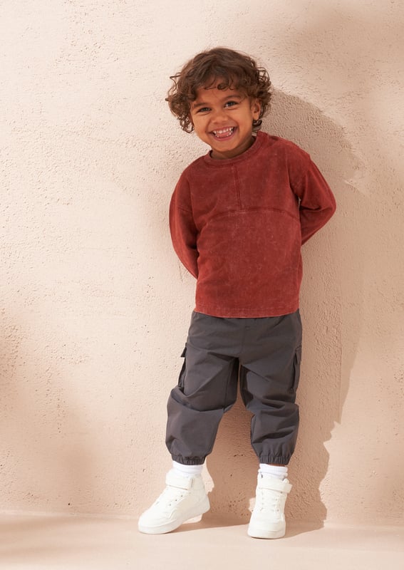 With an elasticated waist to keep them secure through all adventures. our new trousers are the perfect everyday style. Crafted from crisp paper poplin and cut to a relaxed fit. they'll be the coolest kids in the playground!.