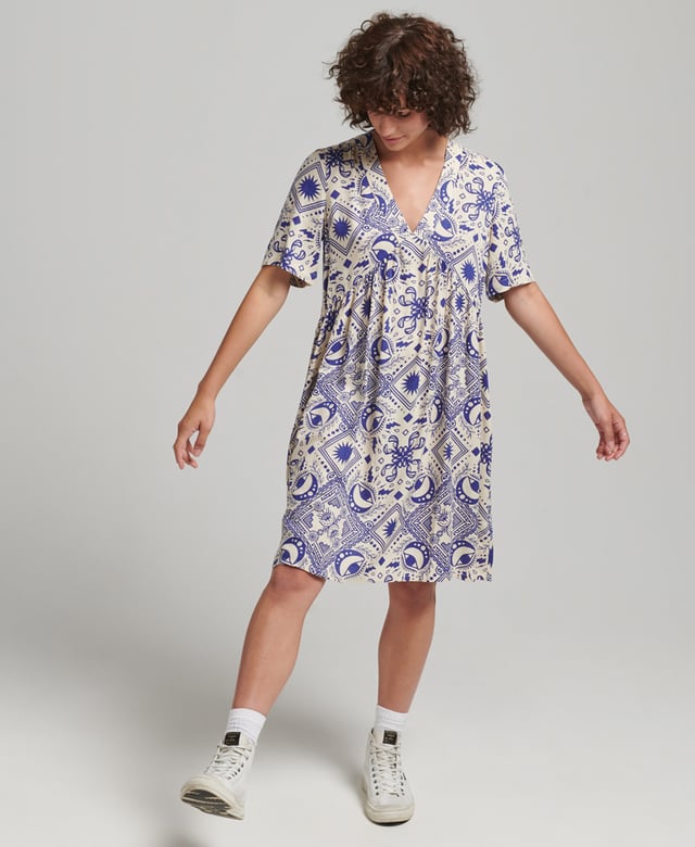 Superdry Printed Short Sleeve Dress