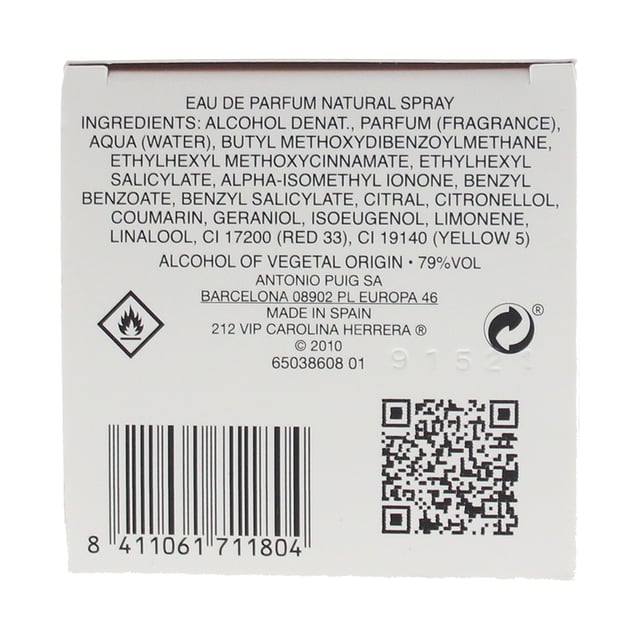 Carolina Herrera 212 VIP Eau de Parfum 50ml Spray