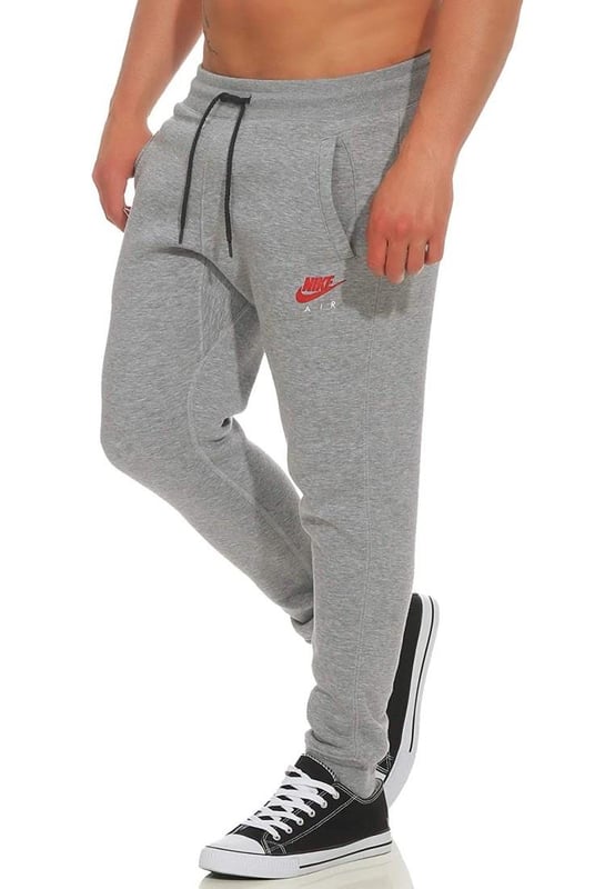 Nike air joggers in skinny fit in grey top