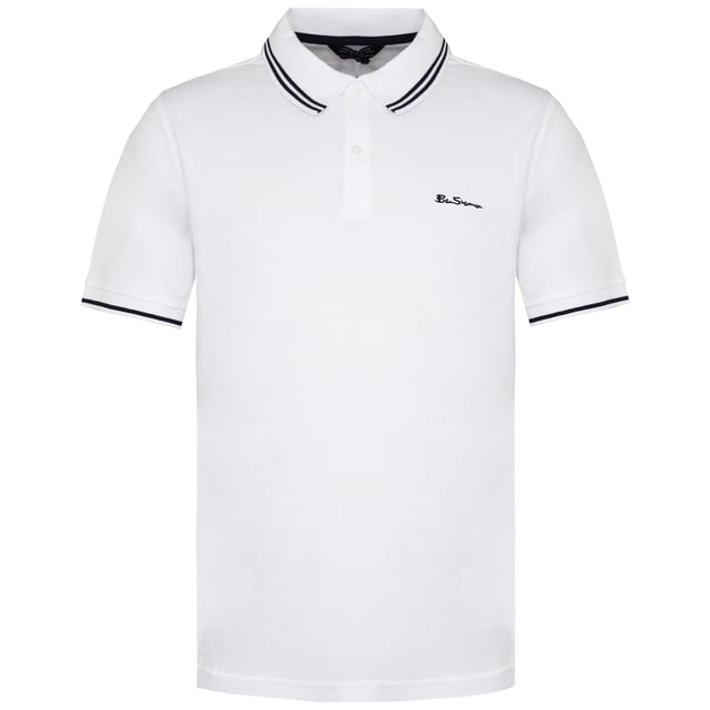 Ben Sherman Classic Fit Short Sleeve Mens Twin Tipped Polo Shirt 0072550