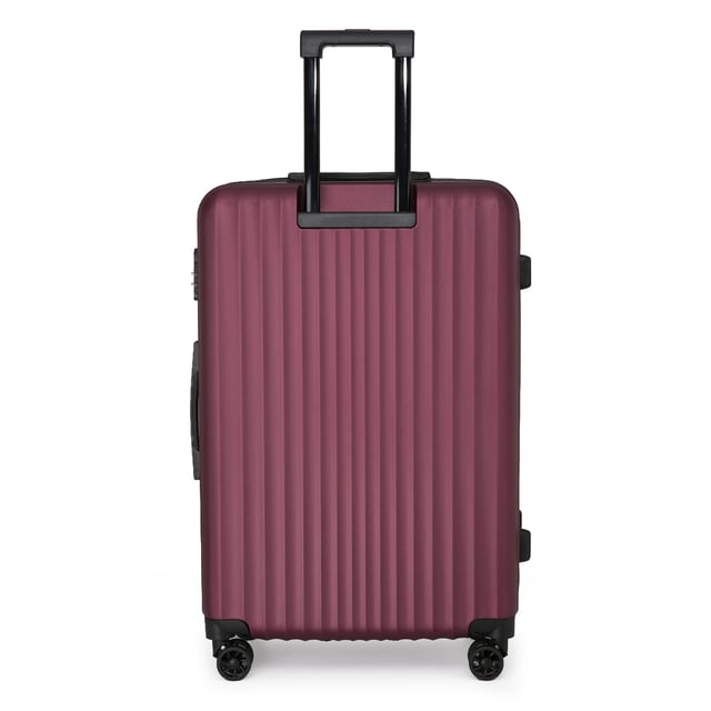 Upgrade uw reisuitrusting met onze Hardshell Burgundy Suitcases, ontworpen om duurzaamheid, stijl en functionaliteit te combineren. Of het nu gaat om zakenreizen of vakantieavonturen, deze lichtgewicht koffers bieden superieure prestaties met een strakke en moderne look. Kenmerken: Stevige ABS-constructie: Lichtgewicht maar duurzaam, biedt uitstekende bescherming voor uw bezittingen. 8 soepele dubbele wielen: Moeiteloze 360° manoeuvreerbaarheid voor stressvrij reizen door luchthavens en drukke straten. Veilig combinatieslot: Ingebouwd 3-cijferig slot voor verbeterde veiligheid en gemoedsrust. Telescopisch handvat: Ergonomisch ontworpen voor comfortabel gebruik. Volledig gevoerd interieur: Uitgerust met elastische vastbindriemen, een scheidingswand met rits en een gaasvak om uw spullen georganiseerd te houden. Beschikbare maten en specificaties: Cabine: Afmetingen: 36 x 22 x 56 cm Gewicht: 2,40 kg Capaciteit: 40L Medium: Afmetingen: 42 x 25 x 66 cm Gewicht: 3,40 kg Capaciteit: 61L Groot: Afmetingen: 48 x 28 x 75 cm Gewicht: 4,20 kg Capaciteit: 90L Het tijdloze ontwerp zorgt voor elegantie en maakt uw bagage gemakkelijk te herkennen. Of u nu licht reist met de cabinemaat of inpakt voor een lange reis met de medium en large, deze set is afgestemd op al uw reisbehoeften. - Let op: Selecteer de gewenste maat. Maten worden afzonderlijk verkocht, niet in sets.