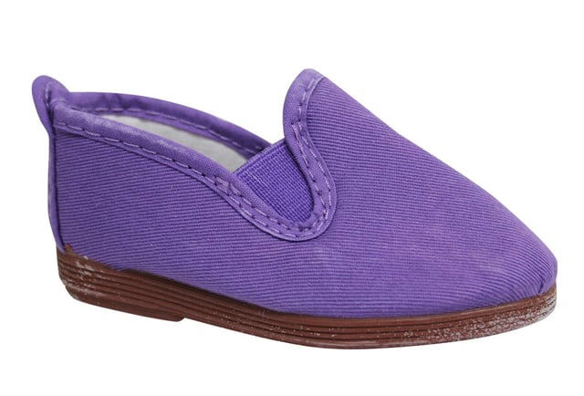 Flossy Style Espadrille Slip On Plimsolls Shoes 50055 Purple