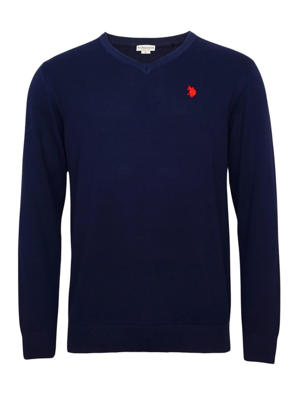 Een geweldige gebreide trui voor heren van het merk U.S. Polo ASSN. Aangenaam om te dragen, comfortabel en sportief gesneden tegelijk. Kan met veel kledingstukken worden gecombineerd. Hoogwaardige materialen en nauwkeurige afwerking kenmerken de mode van U.S. Polo ASSN.