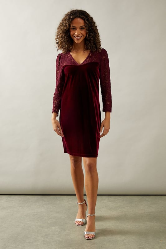 Formal shift dress with sleeves clearance