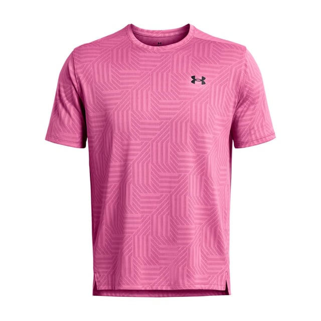 Crew neck.Short sleeves.Soft UA Tech™ fabric with all-over jacquard for ultimate breathability.Material wicks sweat & dries really fast.