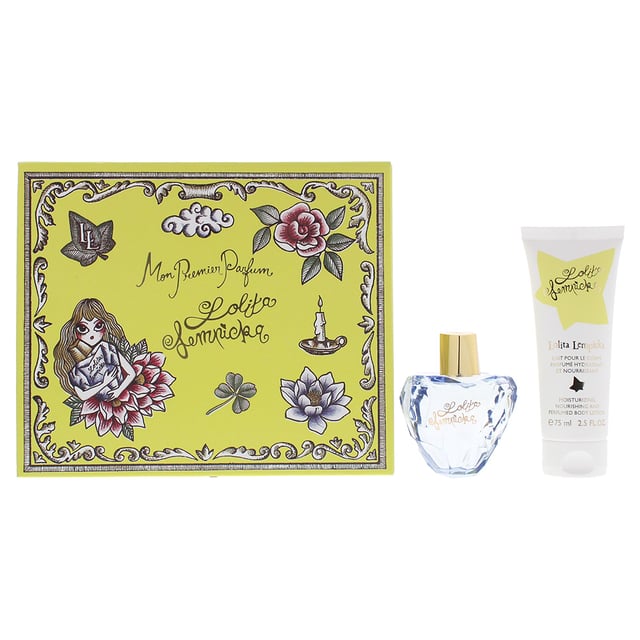 Mon Premier Parfum by Lolita Lempicka is a floral fruity gourmand fragrance for women. Top notes: ivy, star anise and cherry. Middle notes: orris, violet, liquorice and amaryllis. Base notes: vetiver, musk, tonka bean, vanilla and praline. Mon Premier Parfum was launched in 2017.