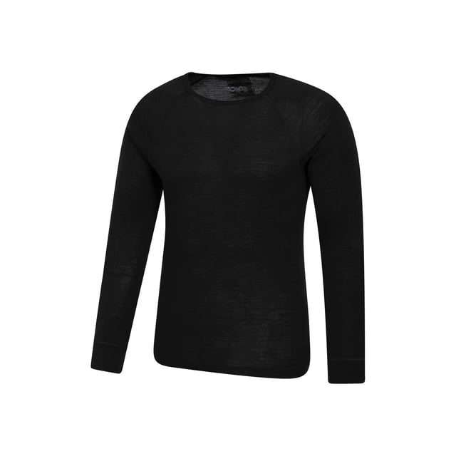 80% Merino Wool, 20% Polyester. Design: Plain. Sleeve-Type: Long-Sleeved. Neckline: Round Neck. Fabric Technology: Anti-Odour, Antibacterial, Breathable, Isotherm, Lightweight, Moisture Wicking, Quick Dry.