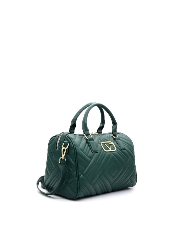 Bolso de mujer. El cierre es con cremallera. Los bolsillos internos son uno con cremallera. Los bolsillos externos están ausentes. La bandolera es ajustable y extraíble en ecopiel. El mango es de ecopiel. Hay un compartimento interno. El material exterior es ecopiel. Internamente está forrado en poliéster. Medidas: 30x21x17 cm. Producto de moda