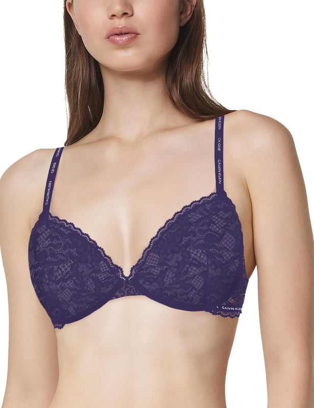 000QF6677E Calvin Klein CK One Lace Push Up Plunge Bra