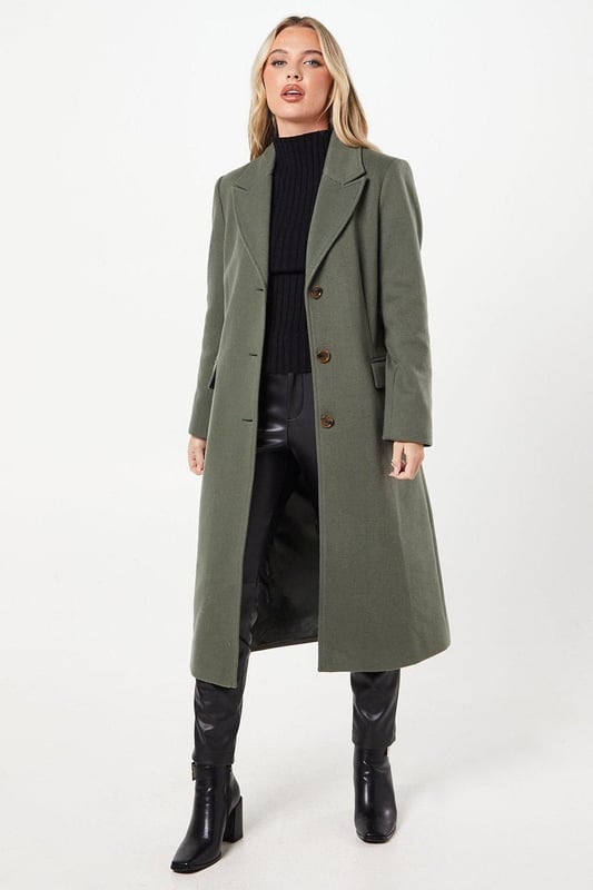 Petite single breasted coat best sale