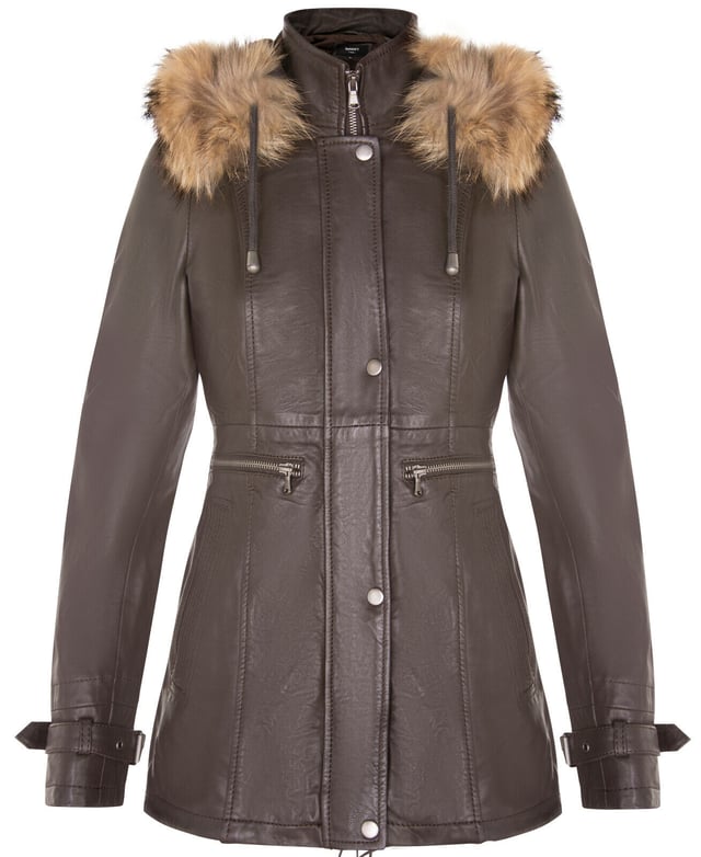 Verhoog je winterstijl met ons leren damesparkajack, een perfecte mix van minimalistische verfijning en warmte. Deze jas is gemaakt van 100% premium, ultrazacht nappaleer en biedt zowel luxueus comfort als een tijdloze uitstraling. Dit is wat hem onderscheidt:  
 Afneembare, met bont gevoerde capuchon: De jas wordt geleverd met een met bont gevoerde capuchon, die zorgt voor warmte en comfort tijdens de winter terwijl het een stijlvol tintje toevoegt aan het algehele ontwerp. 
 Knoopsluiting: In plaats van de typische ritssluiting heeft deze jas een een knoopsluiting over de YKK-ritssluiting, waardoor een meer klassieke en verfijnde esthetiek ontstaat. 
 Verstelbare gespen: Gespen op de manchetten zijn toegevoegd verstelbaarheid, waardoor je de pasvorm kunt aanpassen en ervoor kunt zorgen dat de mouwen ademend blijven voor langdurig comfort. 
 Verlengde tailleritsen: Twee verlengde horizontale ritsen Ritsen lopen over de taille, bieden voldoende opbergruimte en voegen een moderne twist toe aan het ontwerp van de parka. 
 Hoge trechterkraag: De hoge trechterkraag kan worden vastgemaakt met een YKK-rits over de volledige lengte, die extra bescherming biedt tegen kou en wind.  Met zijn strakke en minimalistische ontwerp is deze leren damesparka een veelzijdige toevoeging aan je wintergarderobe, waarbij mode en functionaliteit moeiteloos worden gecombineerd