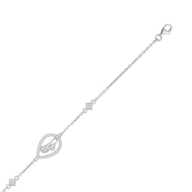 This dazzling Bracelet for Women from Orphelia  is the perfect gift to spoil yourself or a loved one. The Bracelet is made out of 925 Sterling Silver, colored Silver at Length: 19 cm weighing in at 2.6 grams with a Width of 1.2 cm at its widest point. The Orphelia Women's 925 Sterling Silver Bracelet - Silver ZA-1000 is delivered in a stunning gift box and carries a two year warranty.