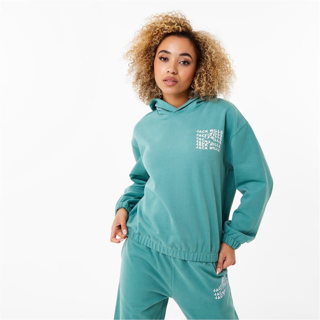 Jack Wills Womens Swirl Graphic Hoodie