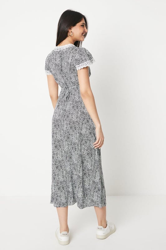 Davina Stripe Bias Midi Dress