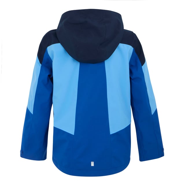 Regatta Childrens/Kids Highton VI Waterproof Jacket (Olympian Blue/Elysium Blue/Navy) 100% Recycled Polyester. Lining: Mesh. Design: Contrast, Logo. 165gsm. Fabric Technology: Breathable, Isotex 15000, Stretch, Taped Seam, Water Repellent. 360 Degree Reflection. Cuff: Adjustable. Neckline: High Collar, Hooded. Sleeve-Type: Long-Sleeved, Taffeta Lined. Hood Features: Grown On Hood. Pockets: 2 Chest Pockets, Zip, 2 Lower Pockets. Fastening: Full Zip. 10000g/m²/24hrs. Hem: Shockcord Hem. 7-8 Years: 26 in. 13 Years: 32 in. 9-10 Years: 28.5 in. 5-6 Years: 24 in. 11-12 Years: 31 in. 3-4 Years: 22.5 in. 14 Years: 33 in. 15-16 Years: 36 in.