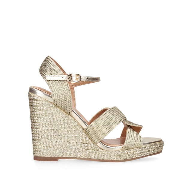 Kurt geiger 2025 gold wedges