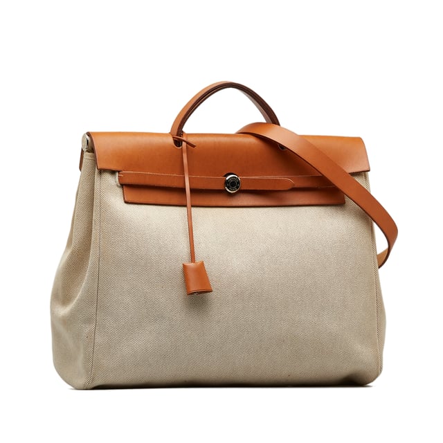 Vintage Hermes Herbag MM Brown