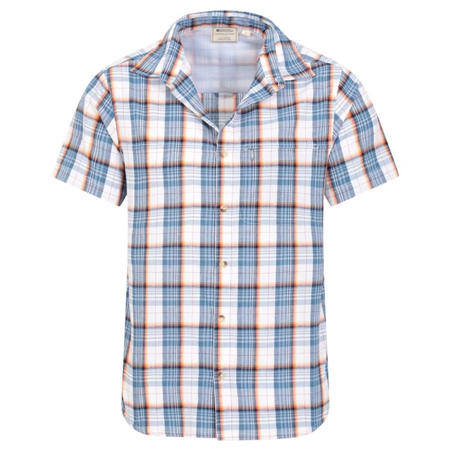 Outer Materials: 100% Cotton. Design: Checked. Lining: Mesh. Pockets: 1 Chest Pocket, Zip. Fastening: Button-Down. Sleeve-Type: Short-Sleeved. Neckline: Turn Down Collar. Fabric Technology: Breathable, Lightweight. XXS: 33 in. XS: 35 in. S: 37 in. M: 40 in. L: 43 in. XL: 46 in. XXL: 49 in. 3XL: 53 in. 4XL: 56 in.