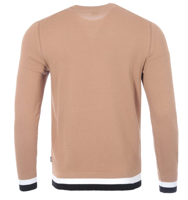 The Ecaio is a versatile sweater from BOSS knitted from soft cotton with a rich structure for comfort and breathability. The perfect casual knitwear piece to refresh your wardrobe with timeless appeal. Featuring a ribbed crew neck, long sleeves and ribbed trims. Finished with a subtle logo pinch tag and a signature stripe trim to the inside of the crew neck collar.Regular Fit, Structured Cotton Knit, Ribbed Crew Neck, Long Sleeves, Ribbed Cuffs & Hem, Signature Stripe Trim, BOSS Branding. Style & Fit:Regular Fit, Fits True to Size. Composition & Care:100% Cotton, Machine Wash.