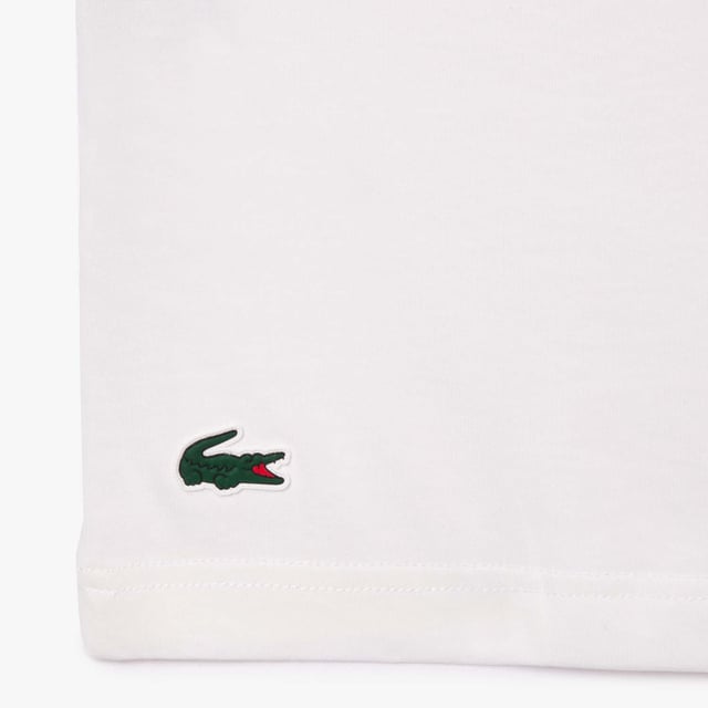 Unisex Lacoste Sport Ultra-Dry Sport Roland Garros Edition Tennis T-shirt - Organic cotton jersey fabric - Regular fit  straight cut  - Lacoste print on front - Co-branded neck trim - Silicone crocodile at hem - TH9068-001