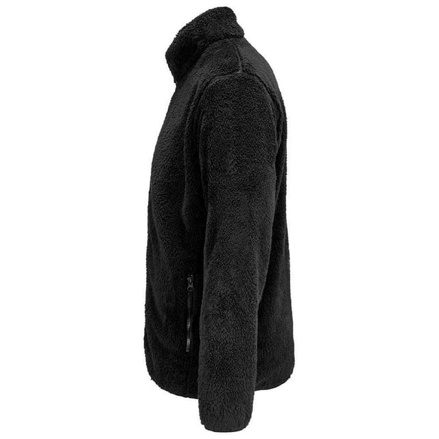 Material: 70% recyceltes Polyester, 30% Polyester. Stoff: Flauschig, Polar Fleece, Soft Touch, Stretch. Design: Einfarbig. 275gsm. Bündchen: Gebunden, elastisch. Kinnschutz, Metallreißverschluss, Nackenband, Tag Free. Ärmel-Typ: Langärmelig. Ausschnitt: Stehkragen. Taschen: 2 Fronttaschen. Verschluss: Durchgehender Reißverschluss. Saum: Gebunden, elastisch. Nachhaltigkeit: ACCORD, Amfori, BSCI, Fair Wear Approved, Öko-Tex Standard 100 Certified, PETA-Approved Vegan, Nachhaltige Materialien.