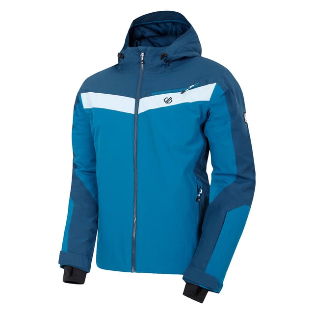 Lining: Recycled Polyester. Fabric: Stretch. Design: Contrast, Logo. Fabric Technology: ARED 30/30, Breathable, Durable, PFC Free, PFOA Free, PFOS Free, Showerproof, Water Repellent, Waterproof. Cuff: Adjustable, Touch Fastening Tab. High Warmth, Padded, Scrim Back Panel, Taped Seams. Neckline: Hooded. Sleeve-Type: Long-Sleeved. Hood Features: Concealed Toggle Adjuster, Grown On Hood, Technical. Pockets: 1 Chest Pocket, 2 Lower Pockets, Ski Pass Pocket, Zip. Fastening: Full Zip. 30000g/m²/24hrs. Waterproof Rating: 30000mm. Hem: Adjustable. Sustainability: Made from Recycled Materials. L: 42 in. 5XL: 57 in.