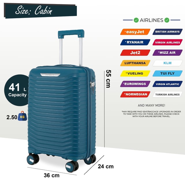 Cabine Grootte Koffer Hard Shell Vier Wiel Bagage Gedrukte Koffers