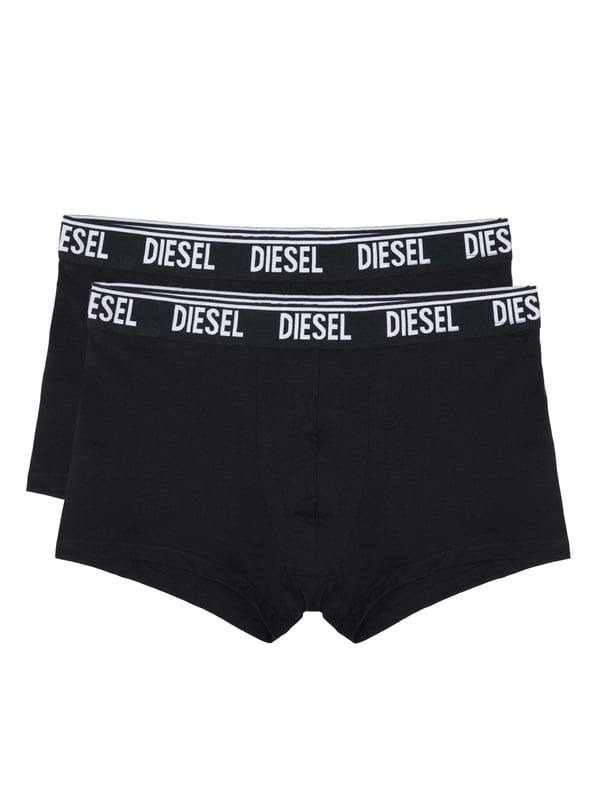 95% Cotton, 5% Elastane; Diesel underwear two pack;  Model: A12487 RSFAC E1350;  High quality manufactured;  Soft cotton, stretch;  Wide, elastic waistband;  Diesel logo details