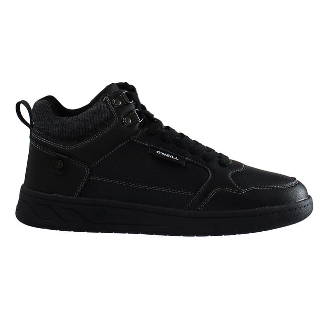 O'Neill, het originele surf-, sneeuw- en lifestylemerk uit Californië verovert nu de schoenenmarkt stormenderhand met zijn trendy, inspirerende schoenstijlen.
 Stap in het ultieme on trend lifestyle schoeisel met deze head turning O'Neill Honi mid-top trainers.
 Dit high-end ontwerp levert de beste Ath Leisure-stijl die geschikt is voor alle soorten kleding. Geweldig met jeans of chino's, dit mid-top ontwerp straalt het beste uit in stedelijke outdoorkleding.
 De constructie van synthetisch leer levert een geweldige pasvorm en gevoel, en is ook flexibel en duurzaam
 Handtekening O`Neill branding zit op de tong en zijkant bovenste, terwijl O`Neill stud branding zorgt voor de merken erkenning van deze stijlvolle mid-cut trainer
 De overlays en gewatteerde enkelkraag voegen textuur en substantie toe aan het algehele ontwerp en zorgen voor de perfecte pasvorm. De vintage buitenzool, het veterontwerp en de nette veterogen met D-ring zorgen samen voor een prachtig schoenmodel dat je met trots overal kunt dragen, en dat voor een geweldige prijs die niet duur is.
 - Synthetisch/textiel bovenwerk
 - Gewatteerde hiel en enkelkraag
 - Volledige vetersluiting met D-ringen
 - Treklus voor gemakkelijk aantrekken
 - Verstevigd voetbed
 - Duurzame rubberen buitenzool
 - ONeill logo